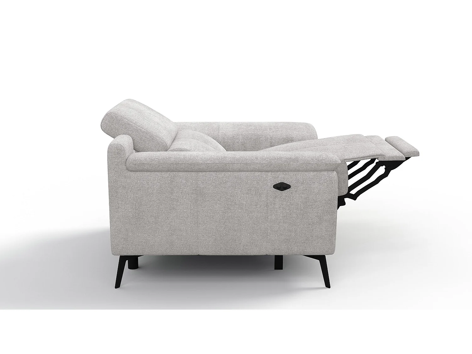 Sessel FIERO mit Relaxfunktion und verstellbare Kopfstützen, creme