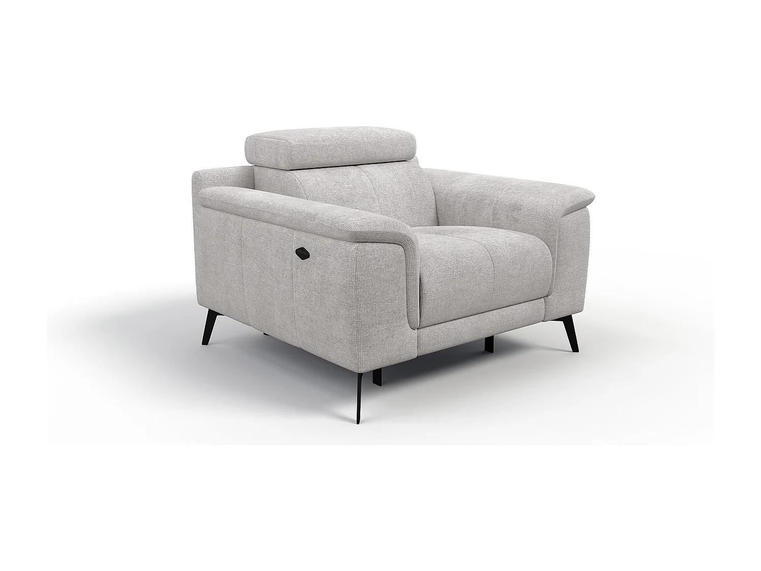 Sessel FIERO mit Relaxfunktion und verstellbare Kopfstützen, creme