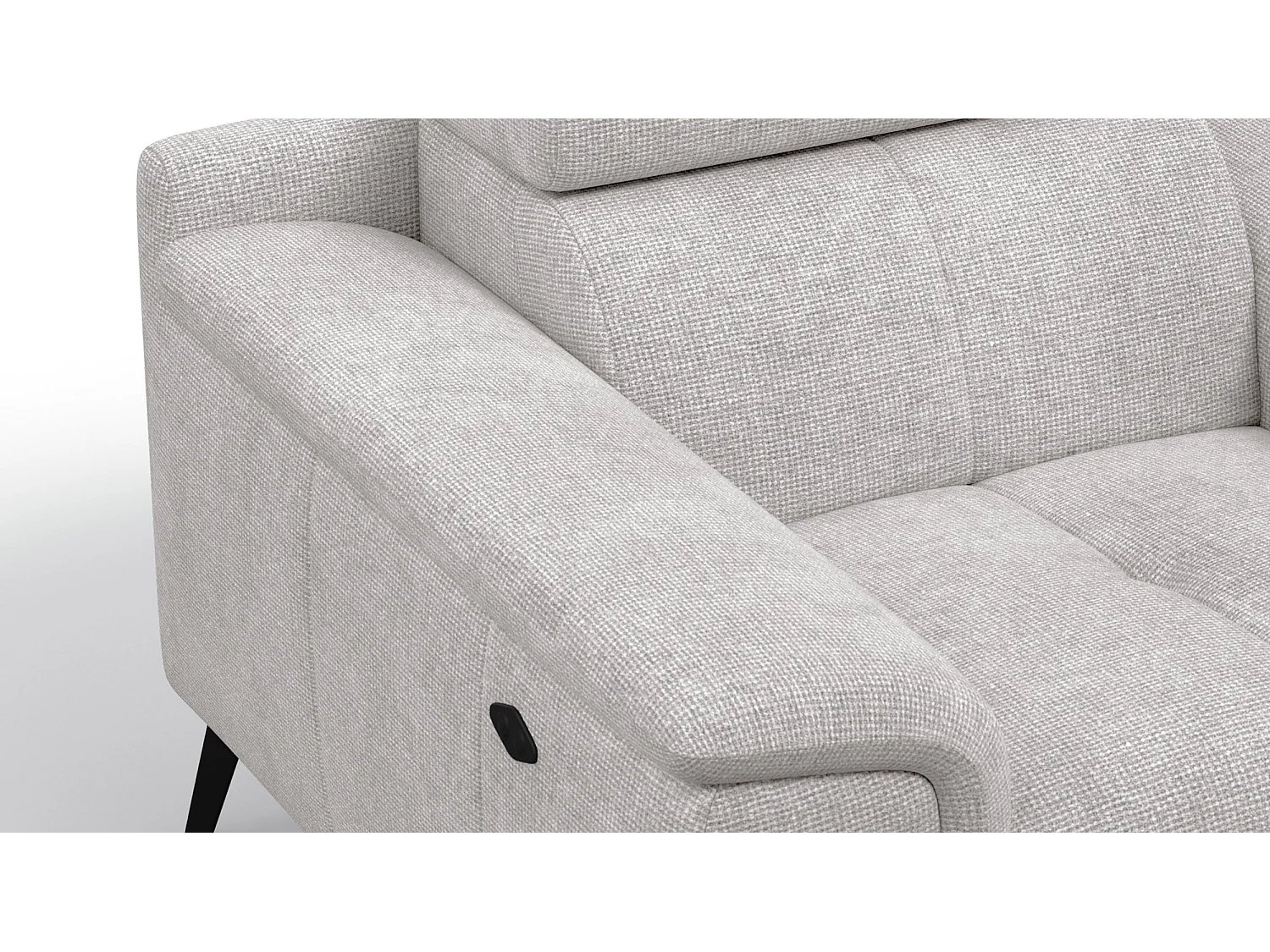 Sessel FIERO mit Relaxfunktion und verstellbare Kopfstützen, creme