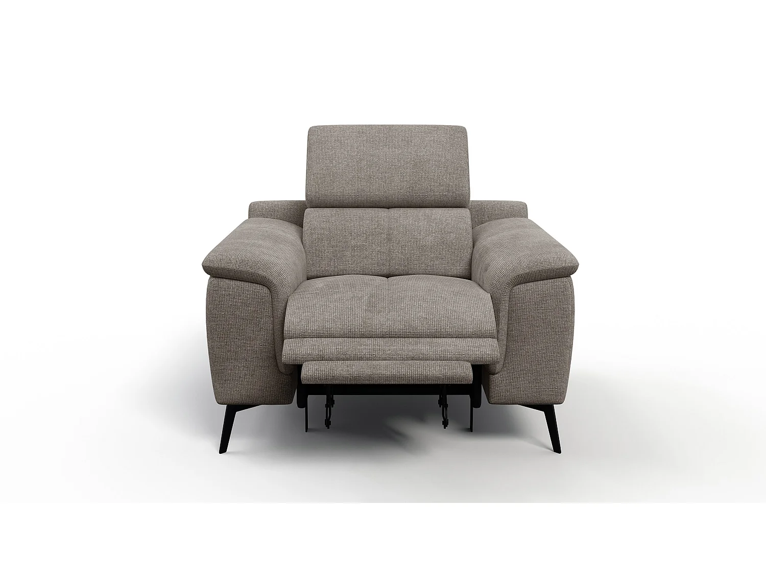 Sessel FIERO mit Relaxfunktion und verstellbare Kopfstützen, taupe