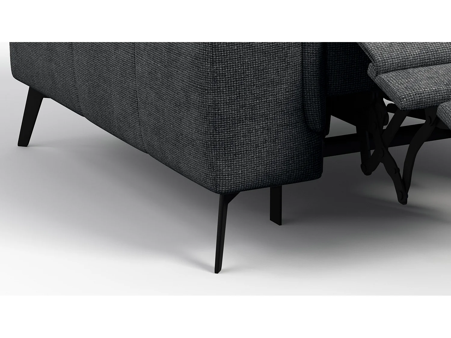 Sessel FIERO mit Relaxfunktion und verstellbare Kopfstützen, dunkelgrau