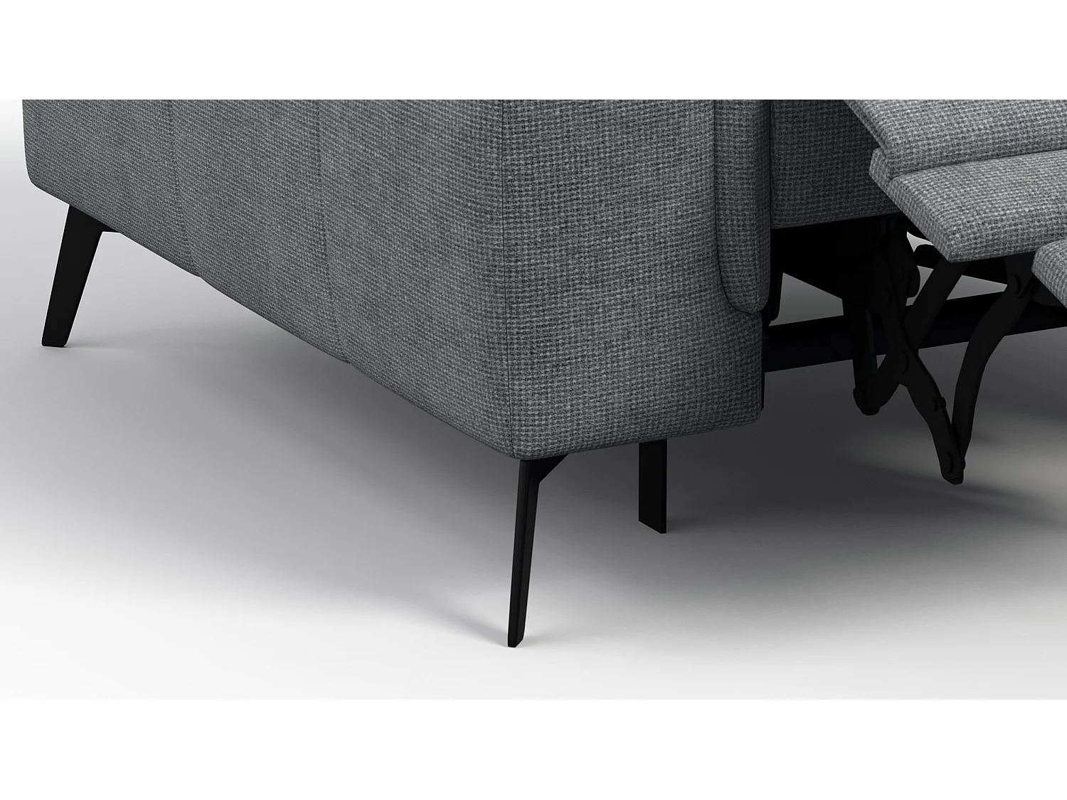 Sessel FIERO mit Relaxfunktion und verstellbare Kopfstützen, grau