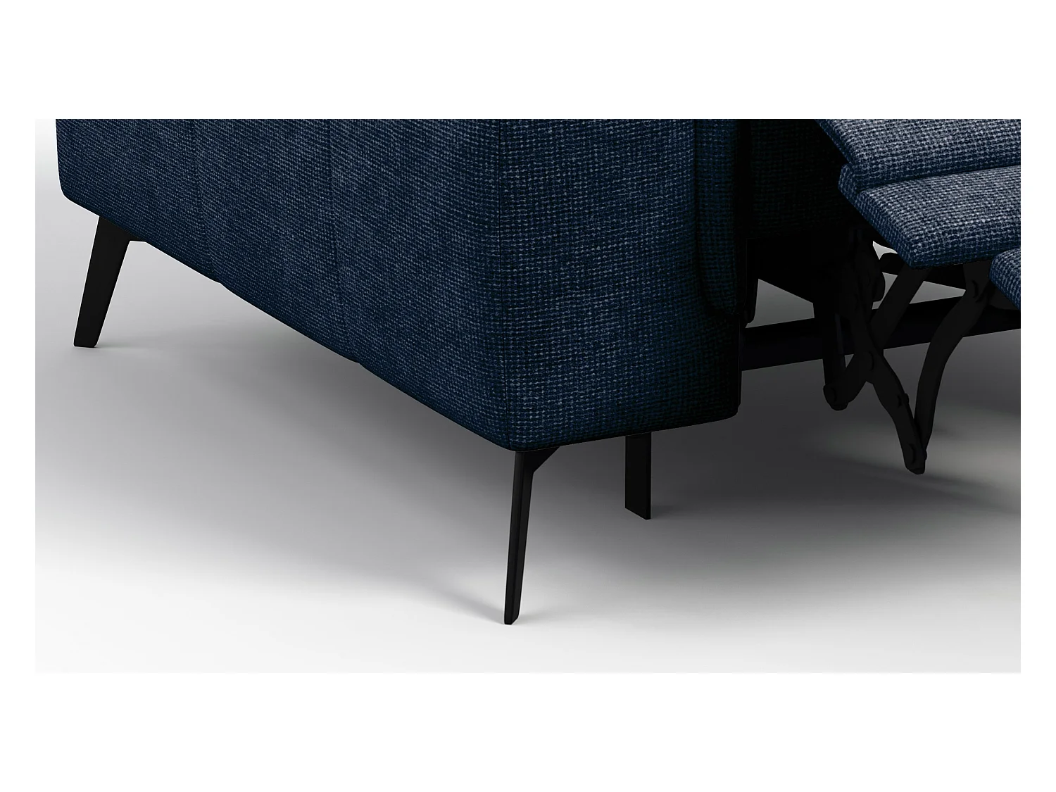 Sessel FIERO mit Relaxfunktion und verstellbare Kopfstützen, marineblau