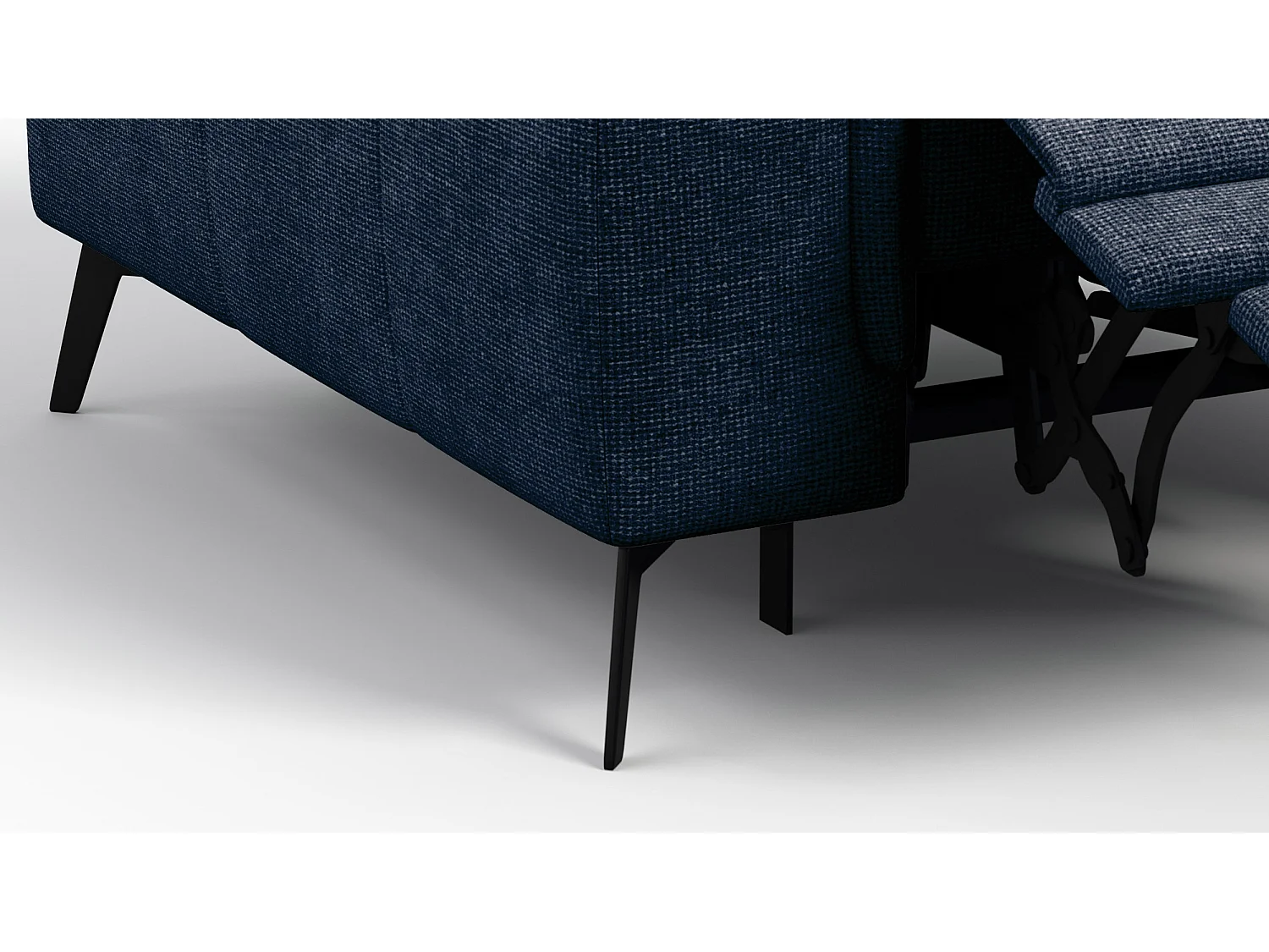 Sessel FIERO mit Relaxfunktion und verstellbare Kopfstützen, marineblau