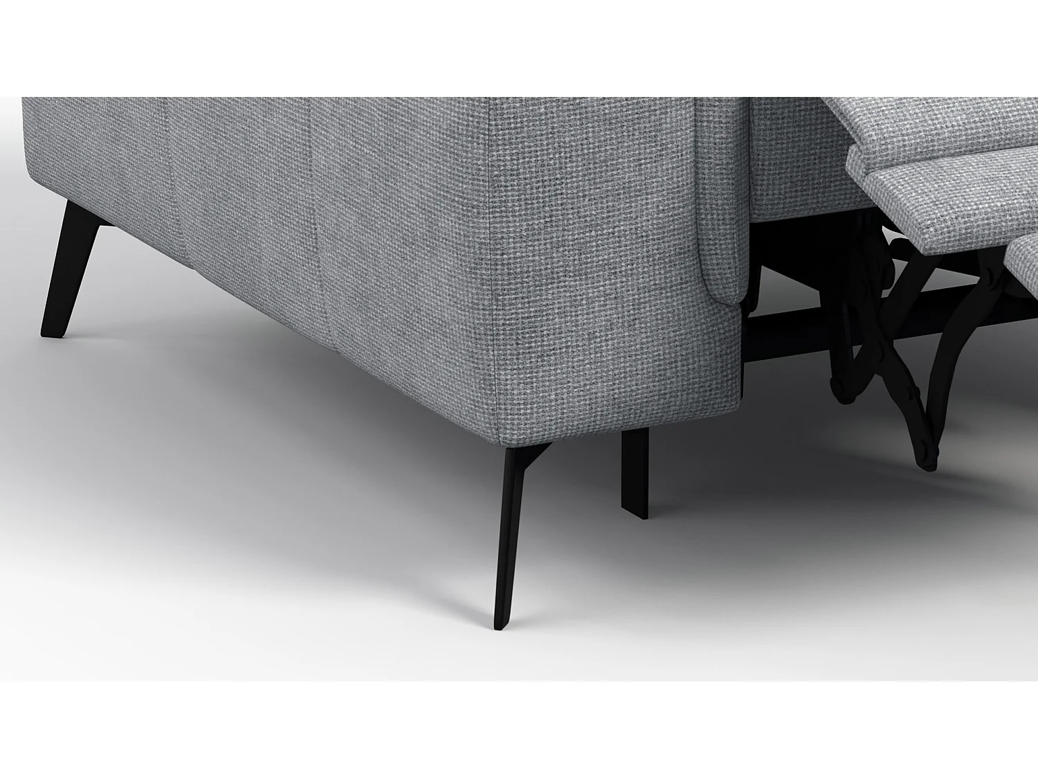 Sessel FIERO mit Relaxfunktion und verstellbare Kopfstützen, silbergrau