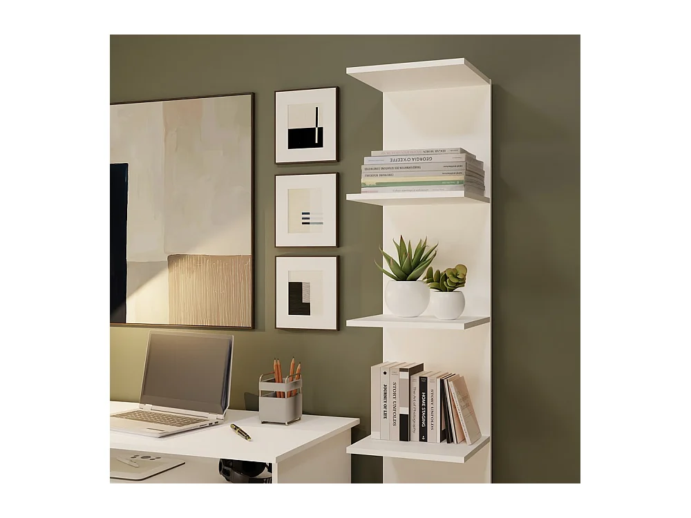 REGAŁ 6P | Biały | 35x30x180 | Nowoczesny Regał na Książki