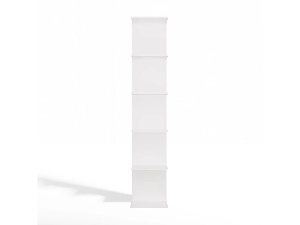 SIXP - Étagère 180cm 6 rayons pour livres et classeurs bureau / salon - Blanc