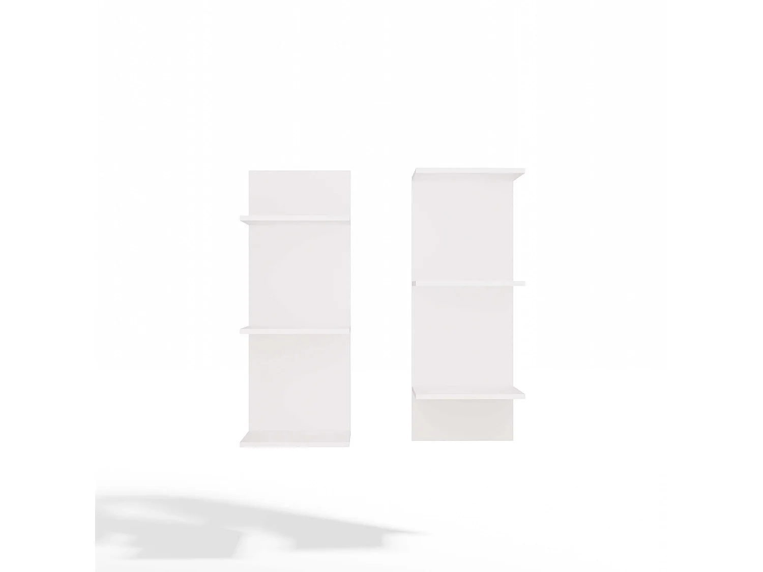SIXP - Étagère 180cm 6 rayons pour livres et classeurs bureau / salon - Blanc