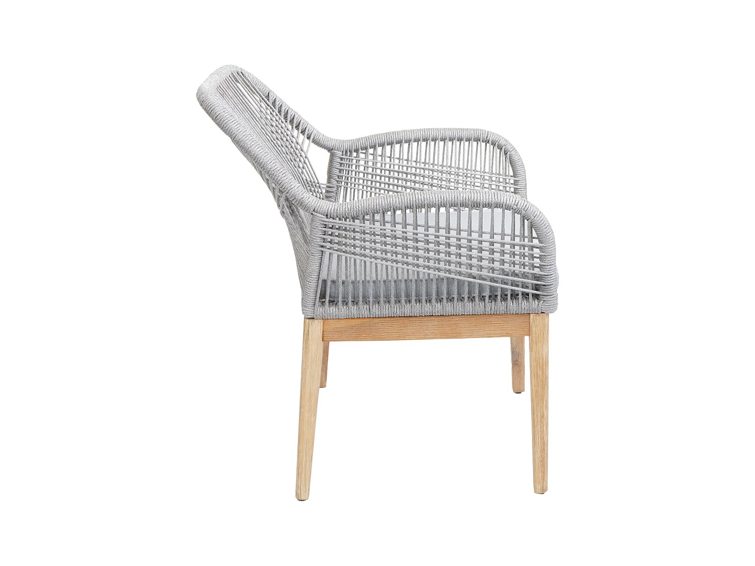 Krzesło ogrodowe MCW-H56b (zestaw 2 sztuk),  jasnoszary Poduszki jasnoszary