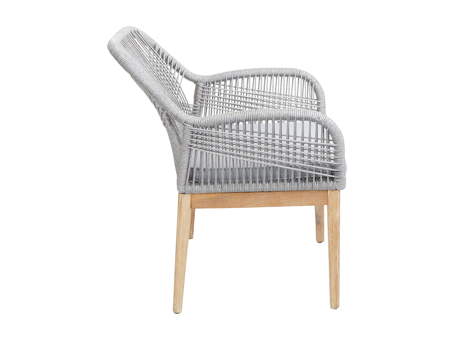 Chaise de jardin MCW-H56b (lot de 2),  gris clair coussin gris clair