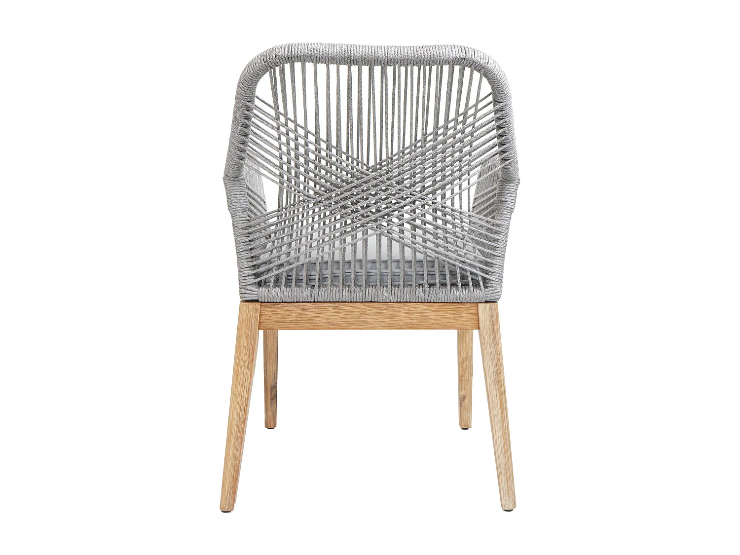 Chaise de jardin MCW-H56b (lot de 2),  gris clair coussin gris clair