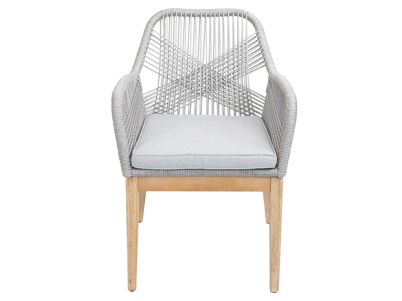 Krzesło ogrodowe MCW-H56b (zestaw 2 sztuk),  jasnoszary Poduszki jasnoszary