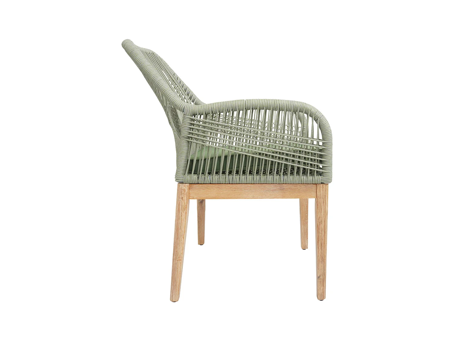 Chaise de jardin MCW-H56b (lot de 2),  vert coussin vert