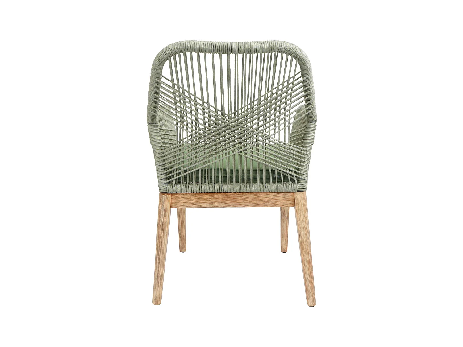 Chaise de jardin MCW-H56b (lot de 2),  vert coussin vert