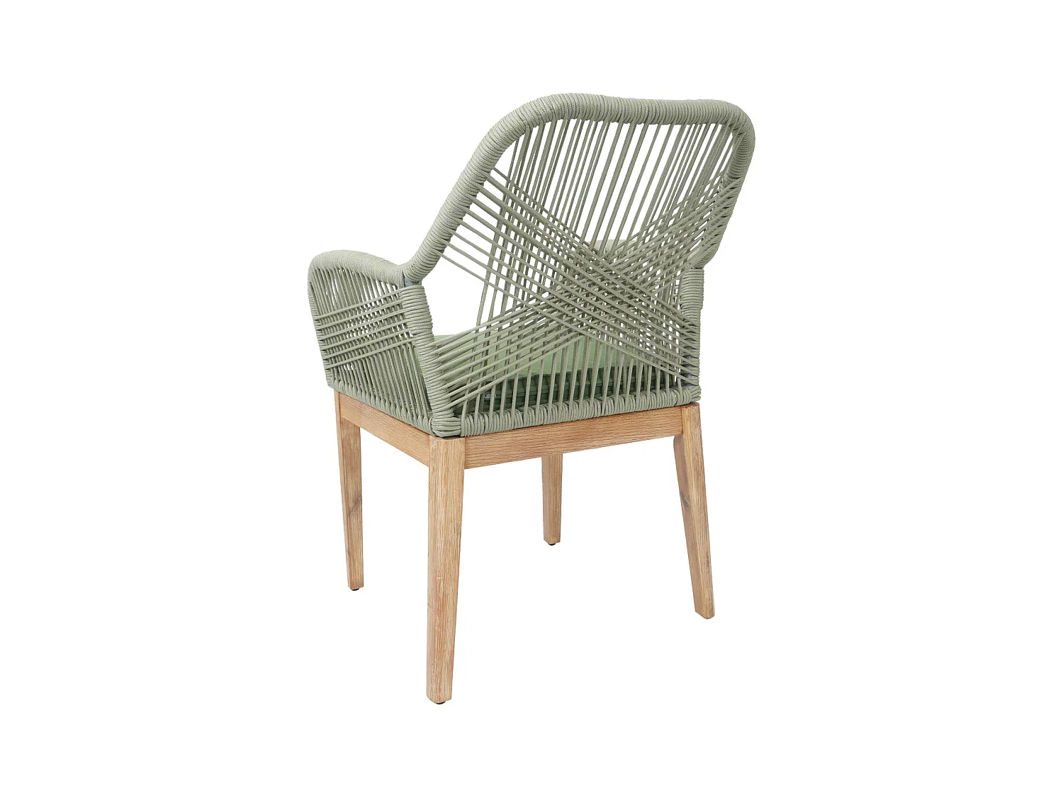 Chaise de jardin MCW-H56b (lot de 2),  vert coussin vert