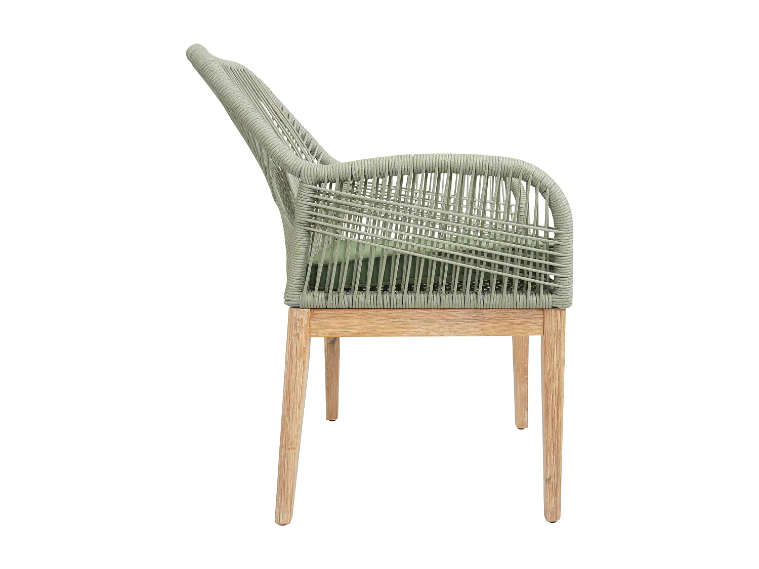 Chaise de jardin MCW-H56b (lot de 2),  vert coussin vert