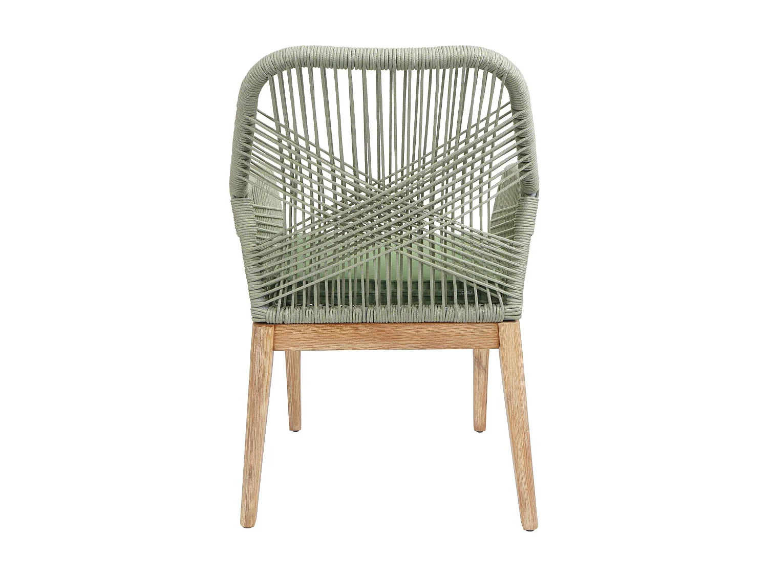 Chaise de jardin MCW-H56b (lot de 2),  vert coussin vert