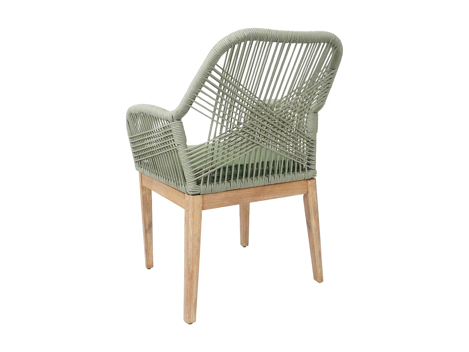 Chaise de jardin MCW-H56b (lot de 2),  vert coussin vert