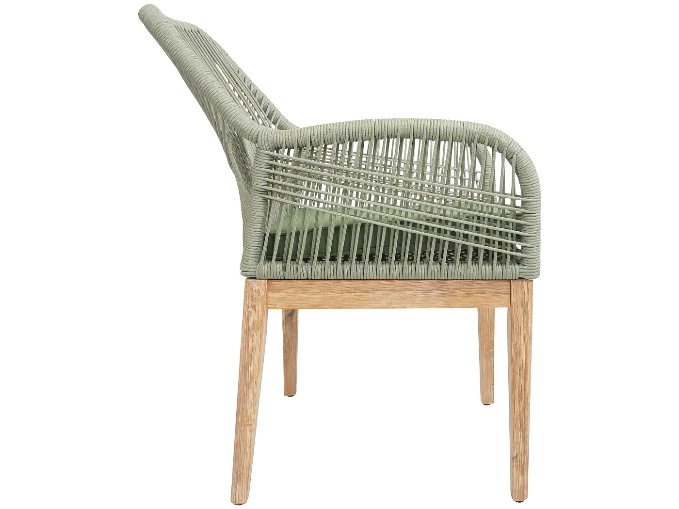 Chaise de jardin MCW-H56b (lot de 2),  vert coussin vert