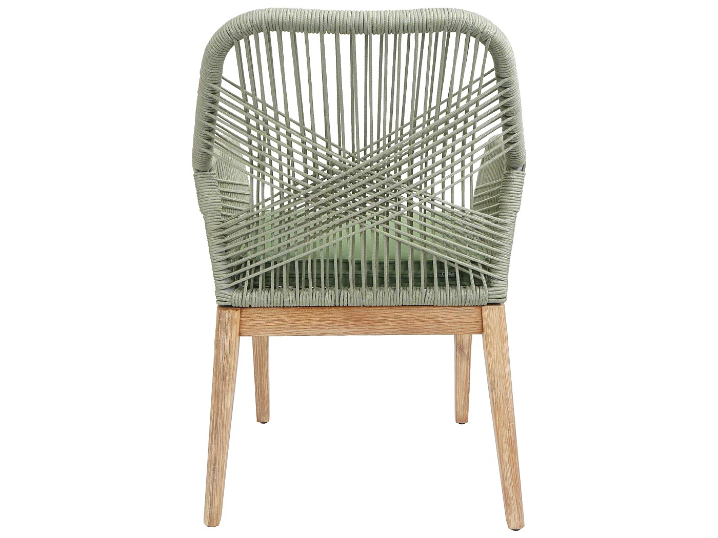 Chaise de jardin MCW-H56b (lot de 2),  vert coussin vert