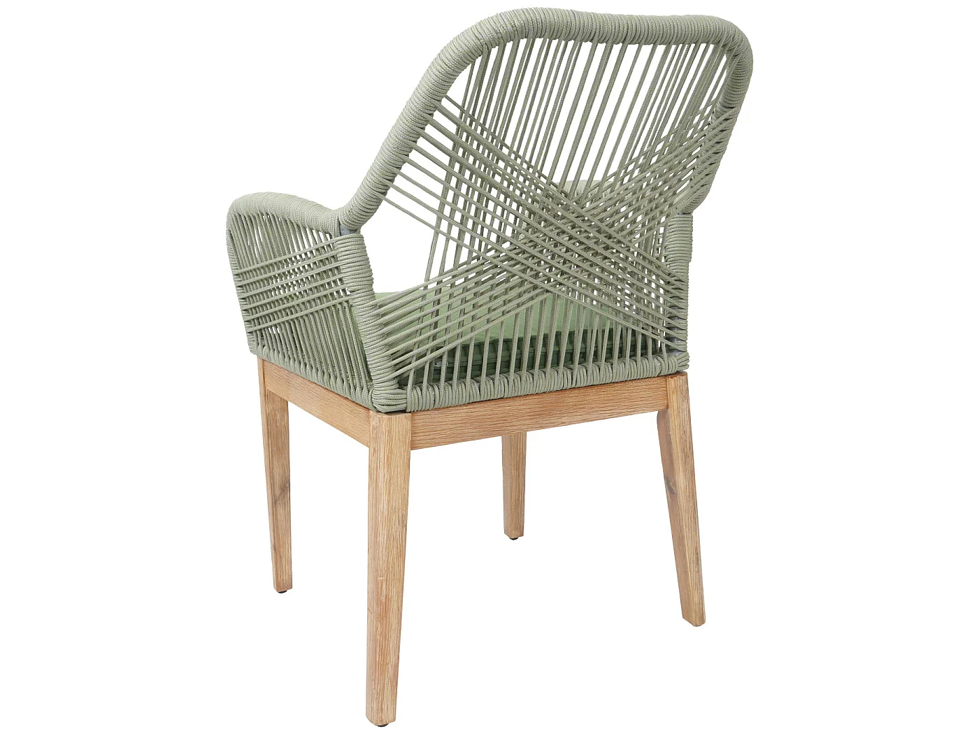 Chaise de jardin MCW-H56b (lot de 2),  vert coussin vert