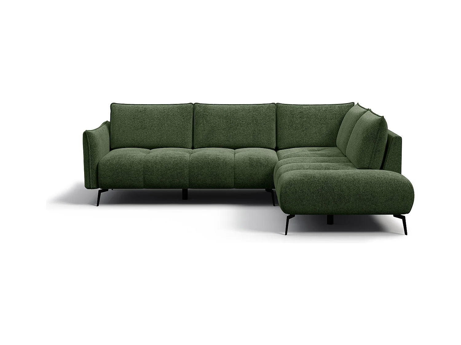 CANAPE D'ANGLE AERA 5 places, vert