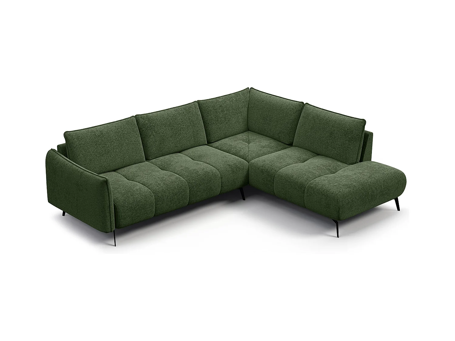 CANAPE D'ANGLE AERA 5 places, vert