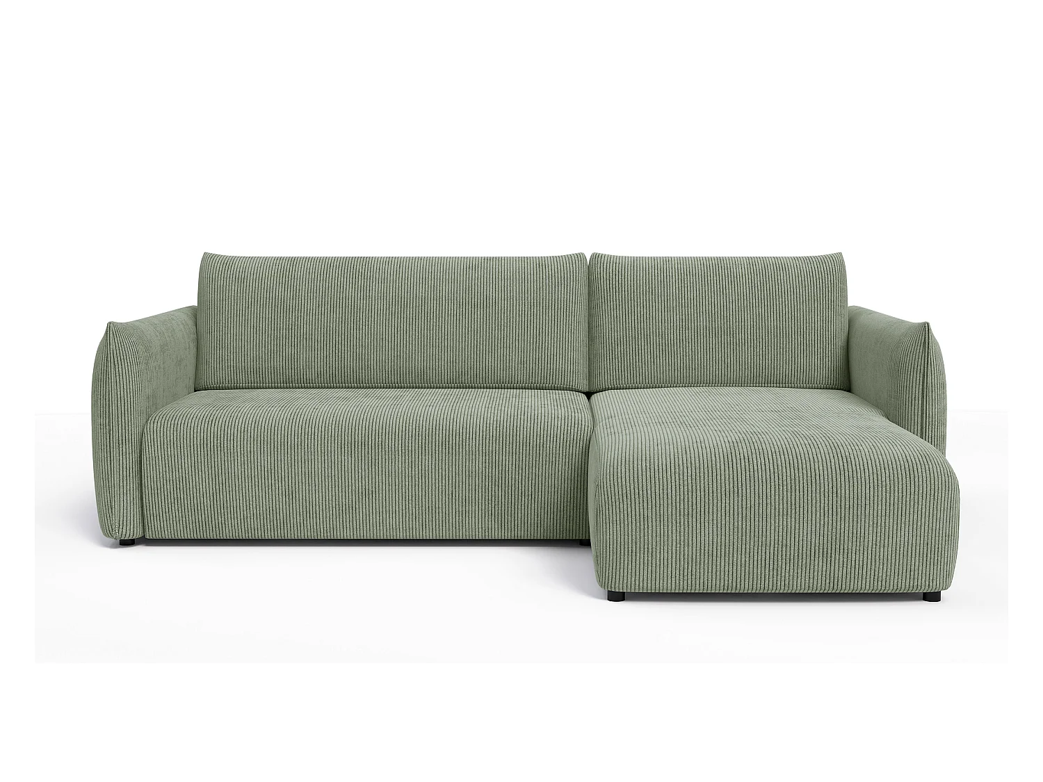 CANAPE D'ANGLE TAUER 3 places, sauge