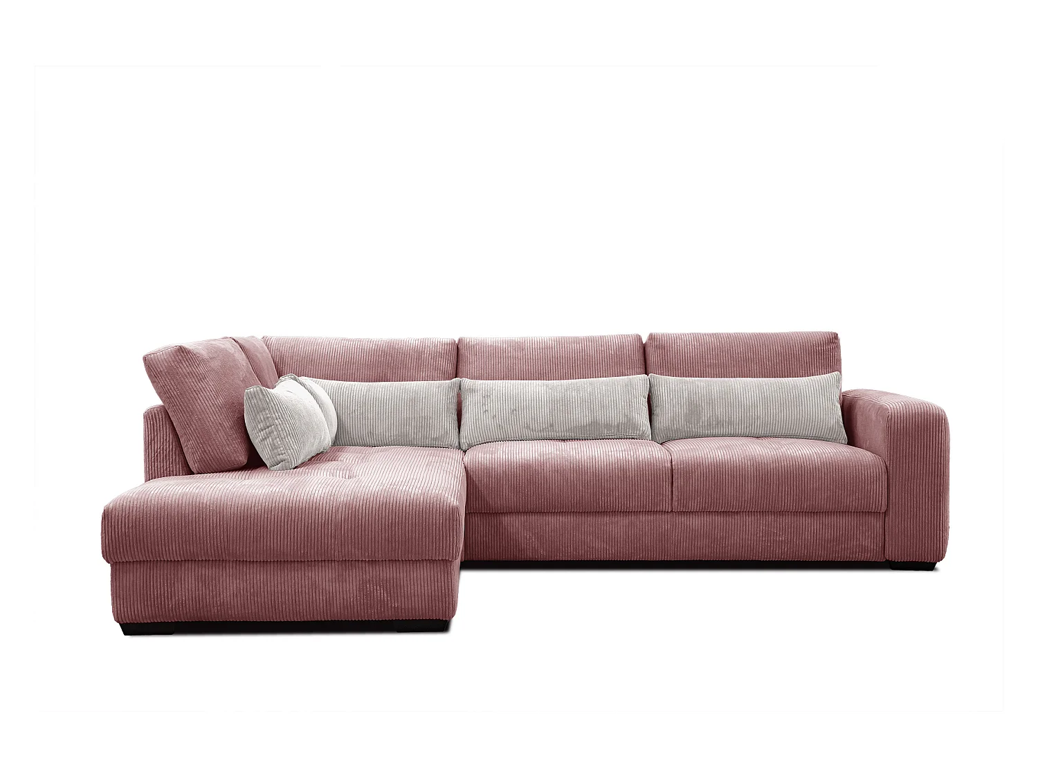 CANAPE D'ANGLE OLI 4 places, rose