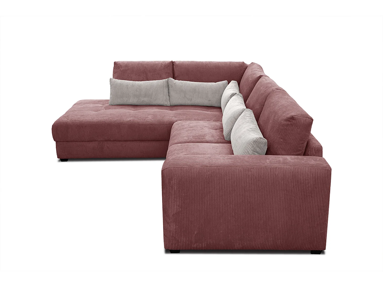 CANAPE D'ANGLE OLI 4 places, rose