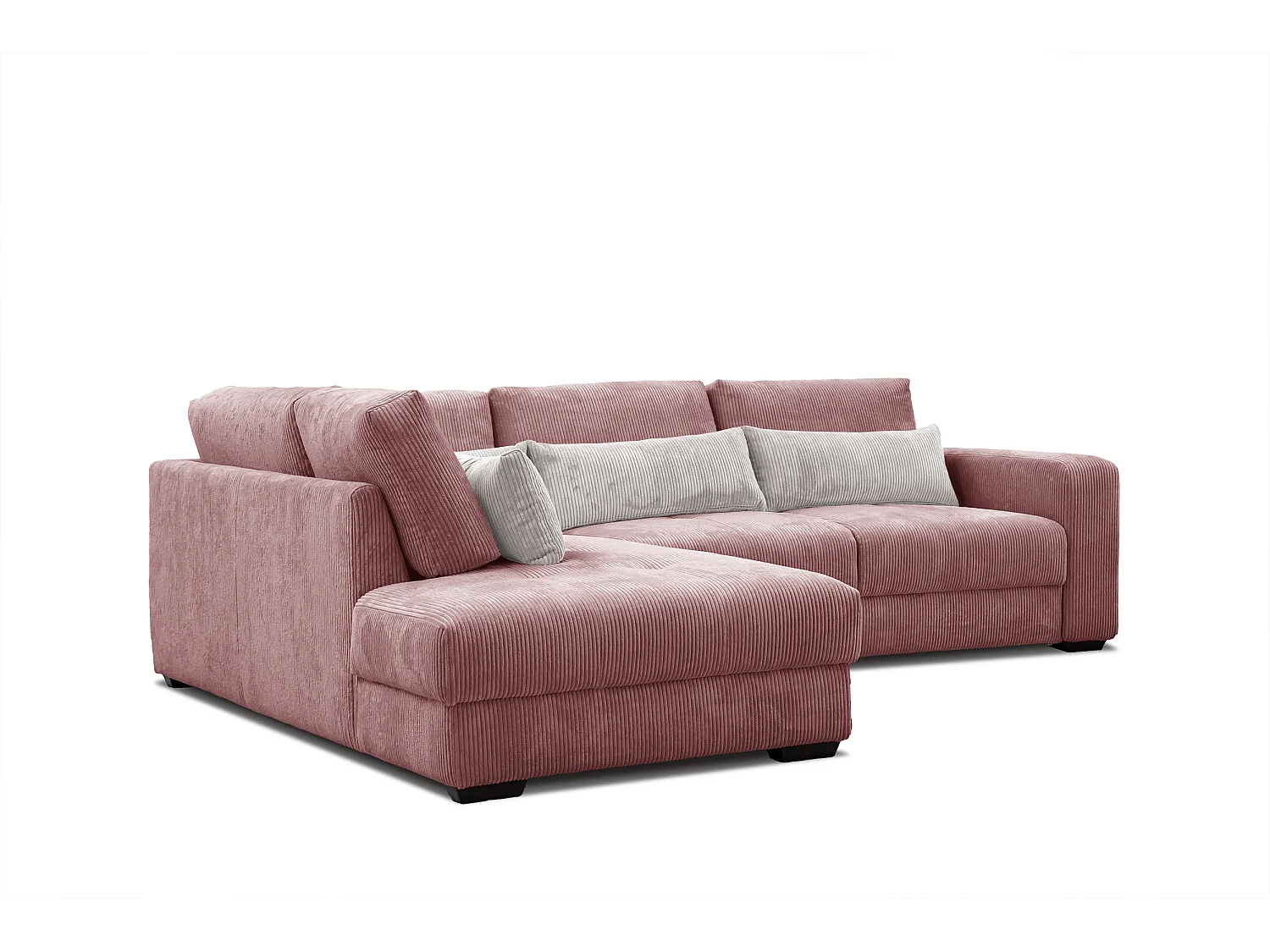 CANAPE D'ANGLE OLI 4 places, rose
