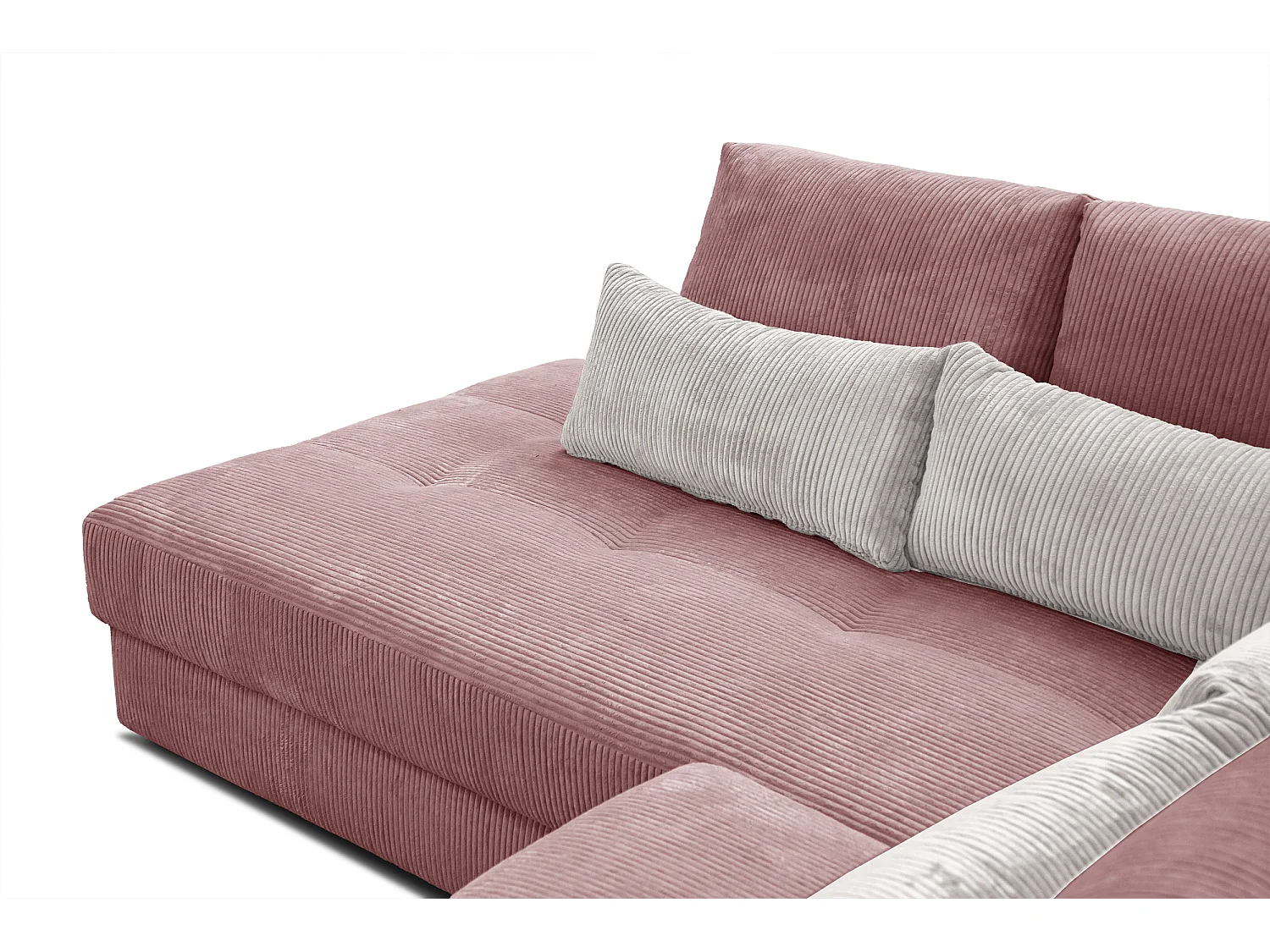 CANAPE D'ANGLE OLI 4 places, rose