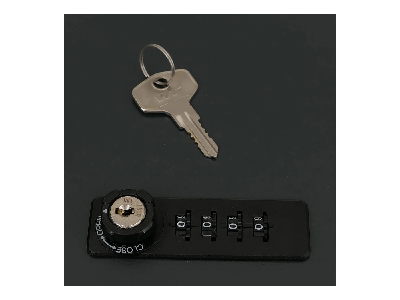 Osłona na 4 pojemniki na śmieci MCW-O67,  antracytowy wygląd drewna jasny