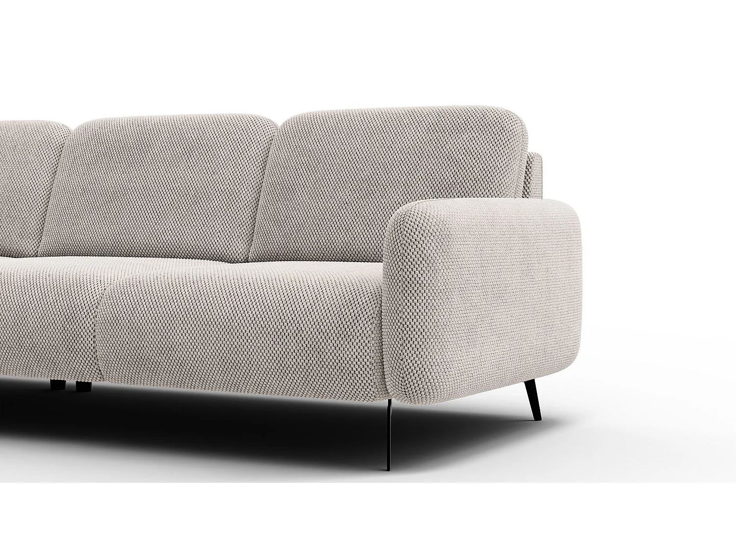 Ecksofa 4-Sitzer links FEBE, beige