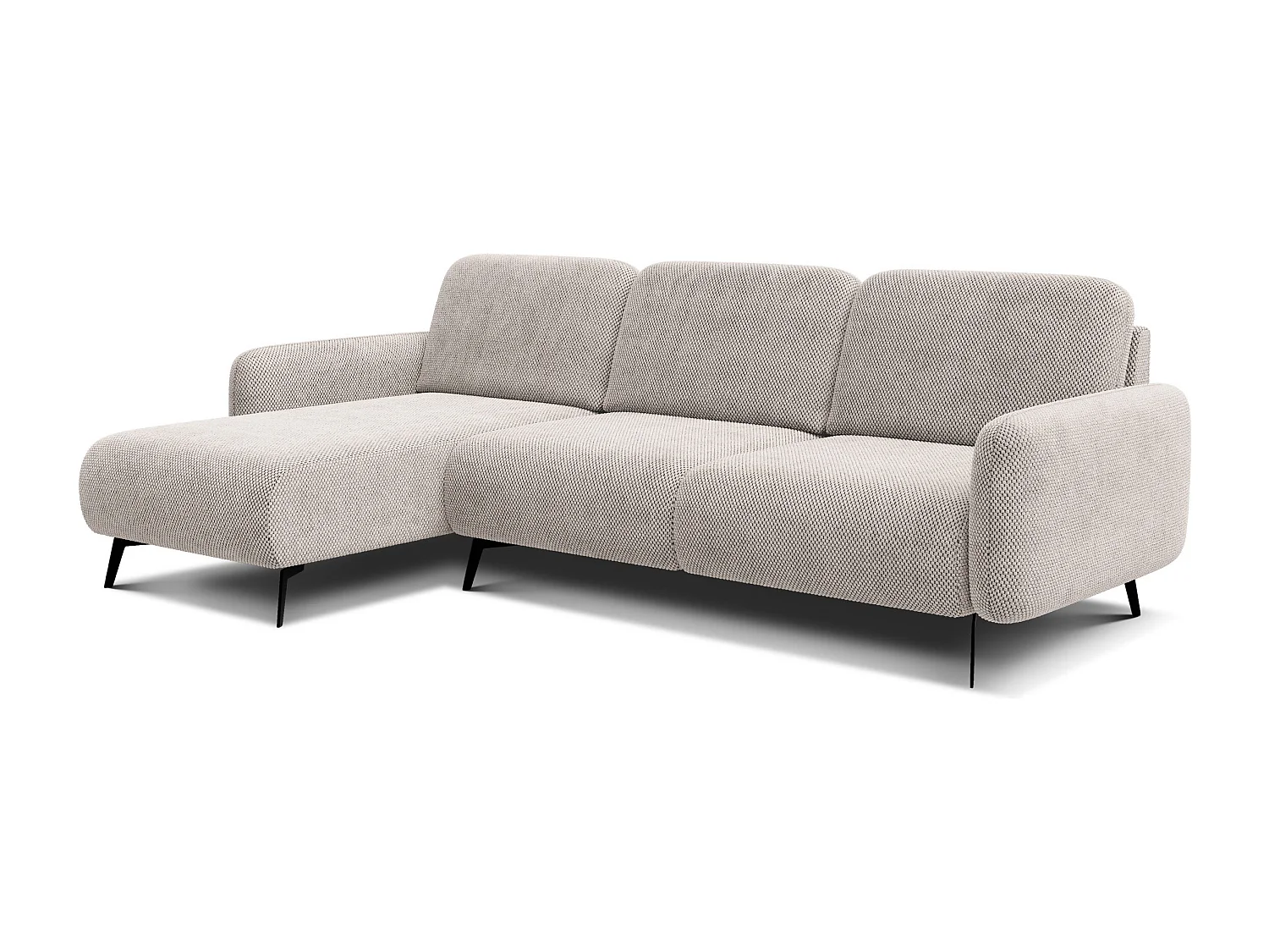 Ecksofa 4-Sitzer links FEBE, beige