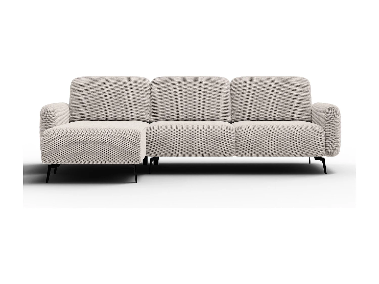 Ecksofa 4-Sitzer links FEBE, beige