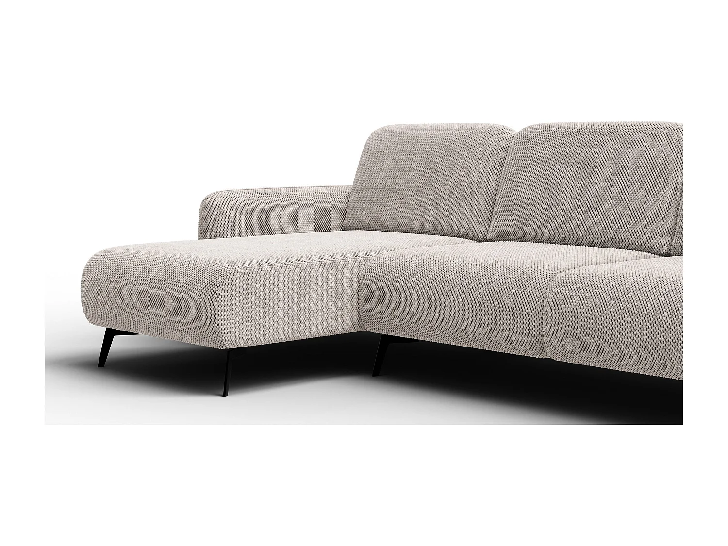 Ecksofa 4-Sitzer links FEBE, beige