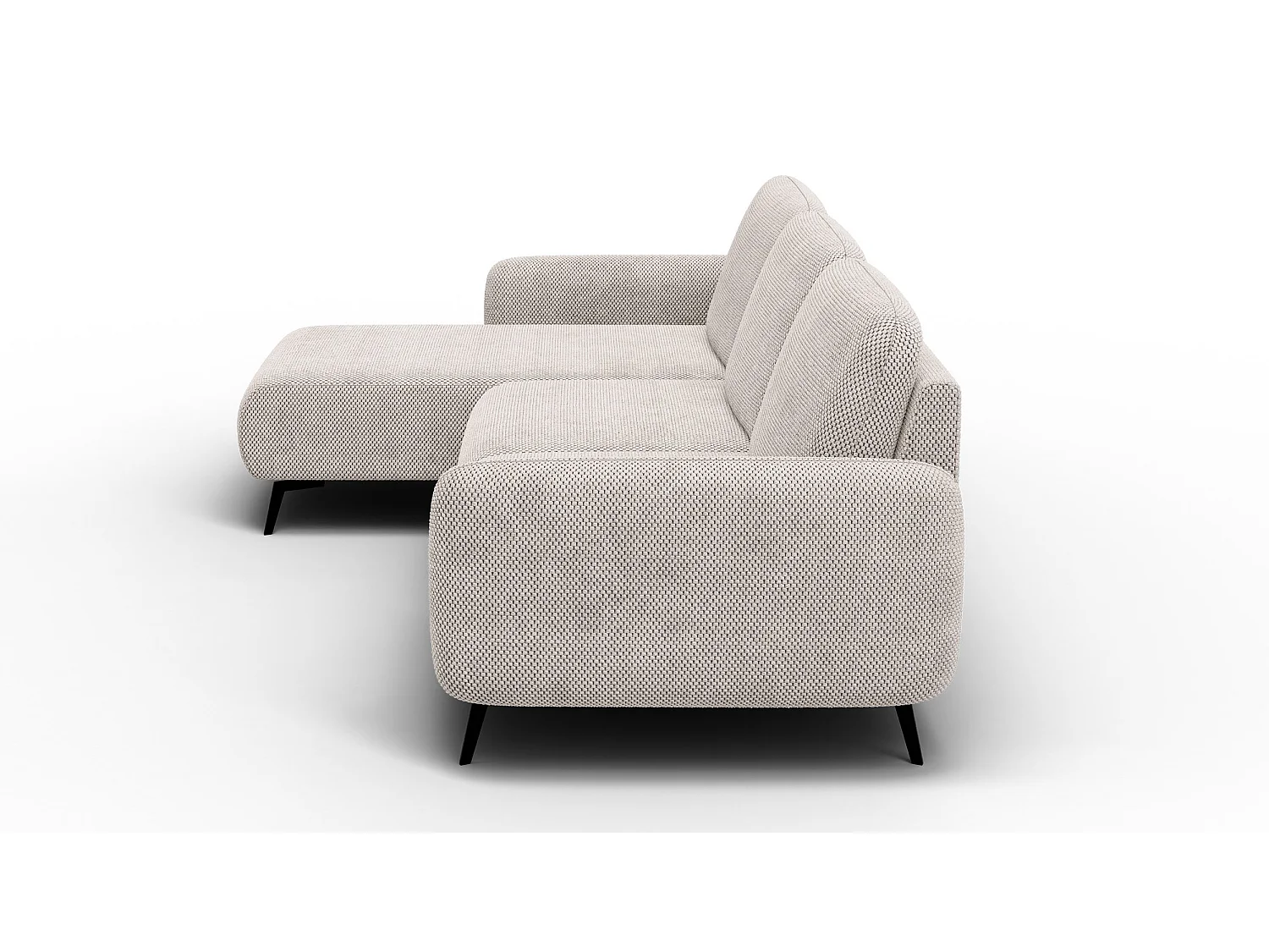 Ecksofa 4-Sitzer links FEBE, beige