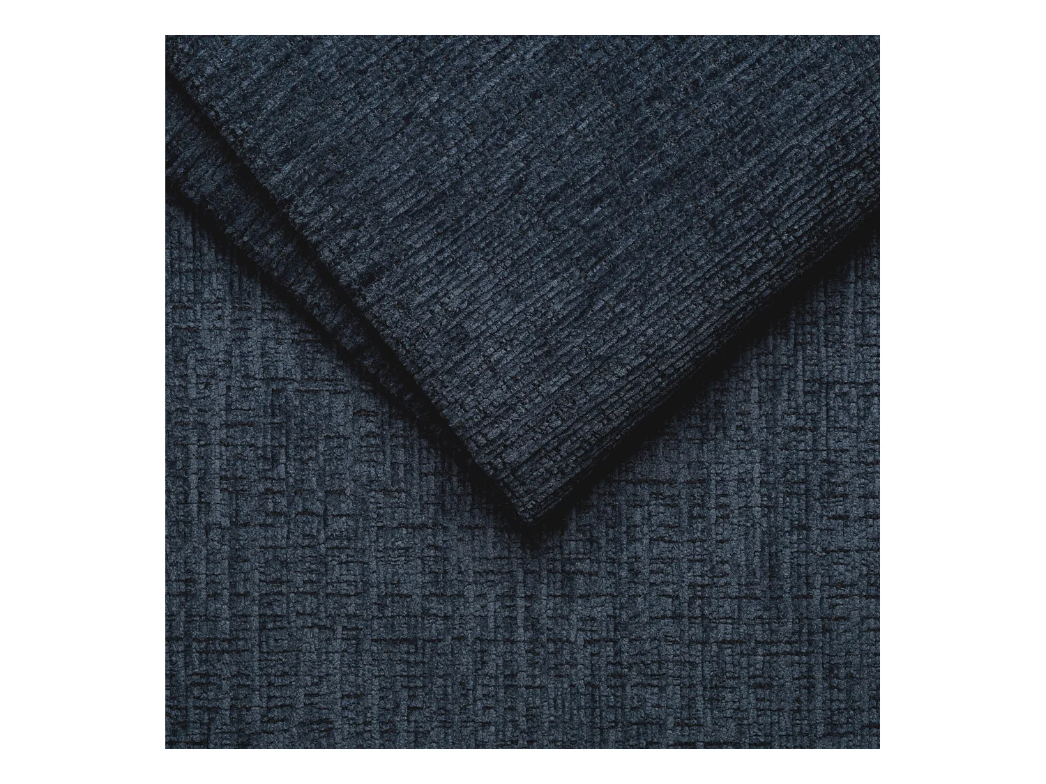 CANAPÉ D'ANGLE BUBBARA 4 places, tissu marine