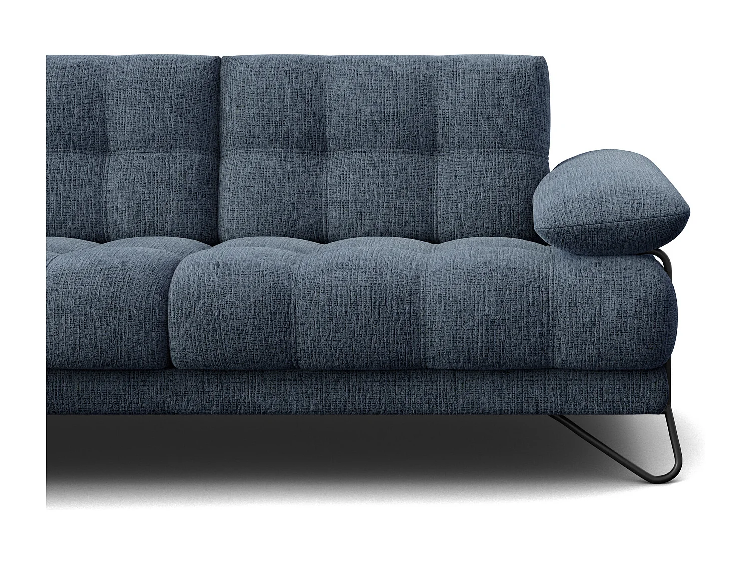 BUBBARA Ecksofa 4-Sitzer links, marineblau