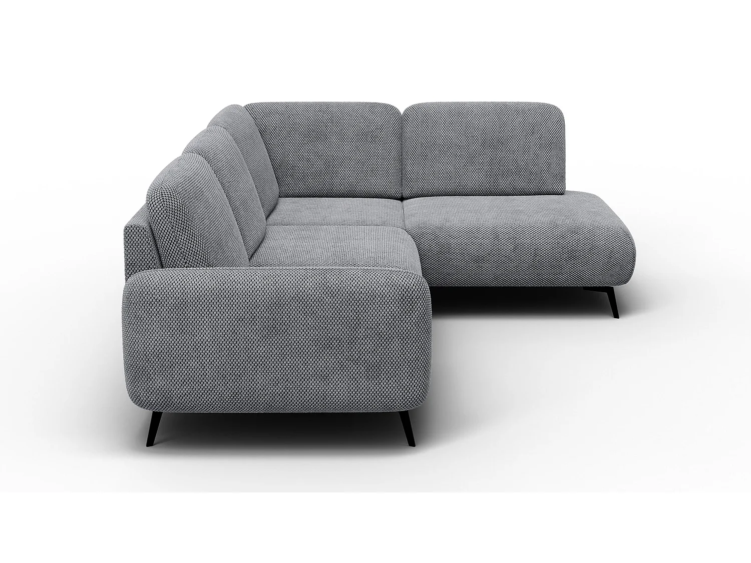 5-Sitzer-Ecksofa rechts FEBE, grau