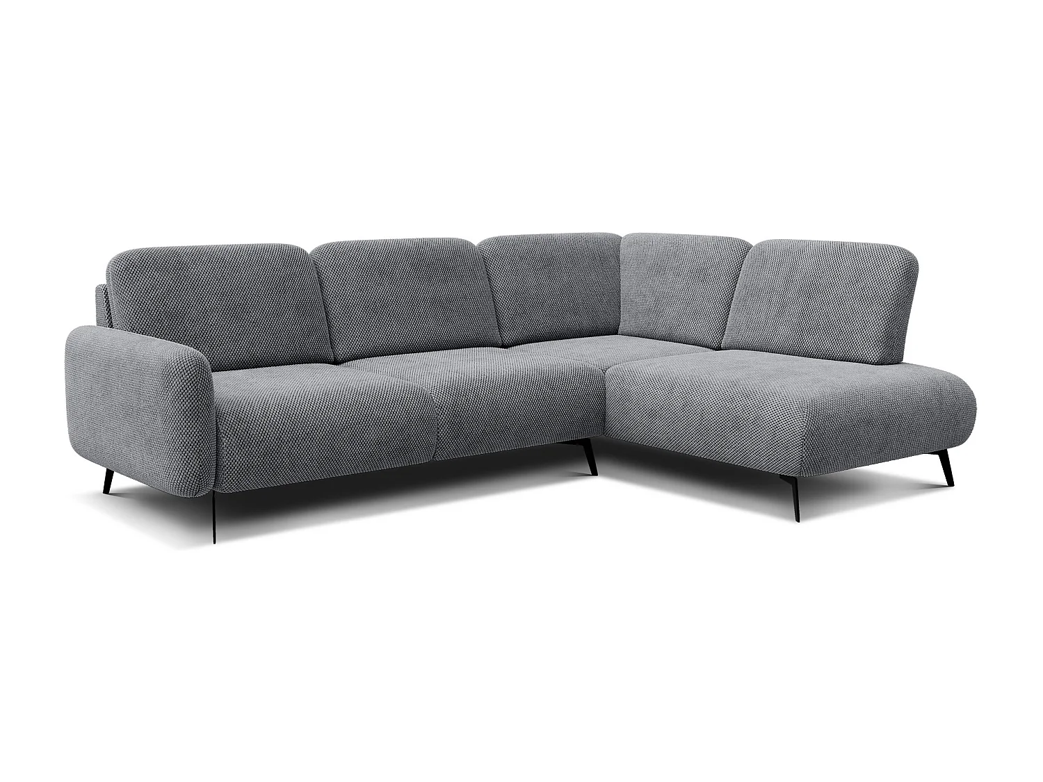 5-Sitzer-Ecksofa rechts FEBE, grau