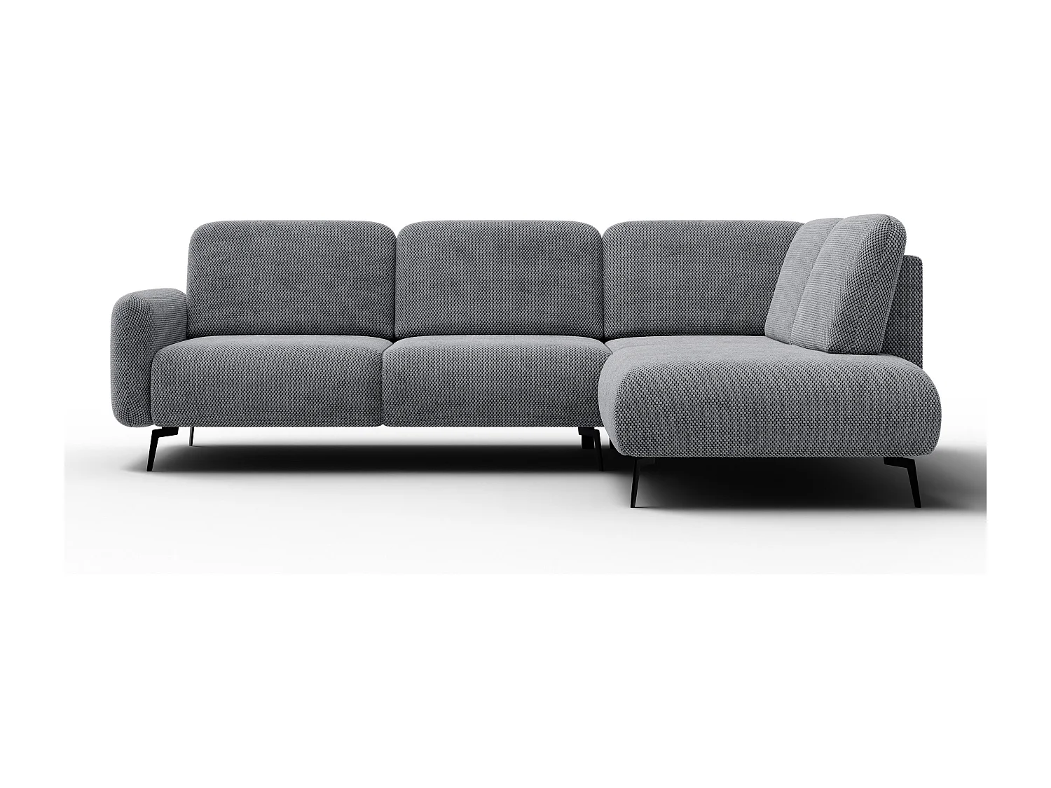 5-Sitzer-Ecksofa rechts FEBE, grau