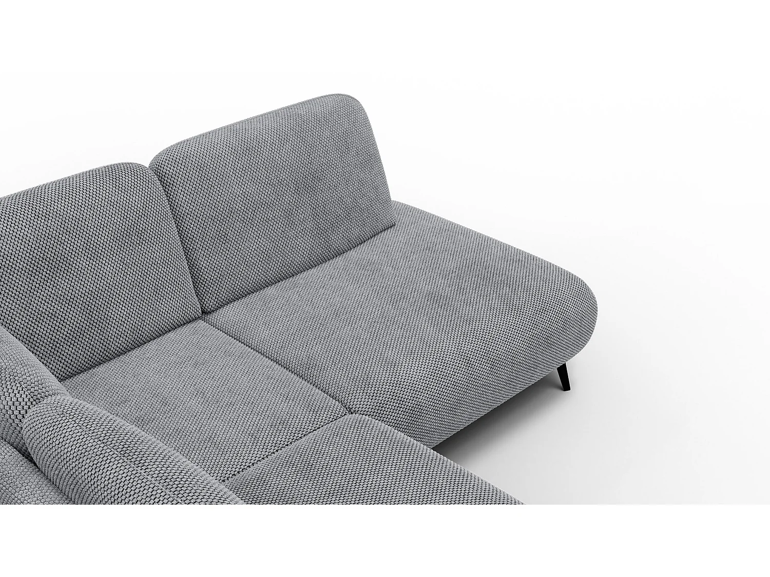5-Sitzer-Ecksofa rechts FEBE, grau