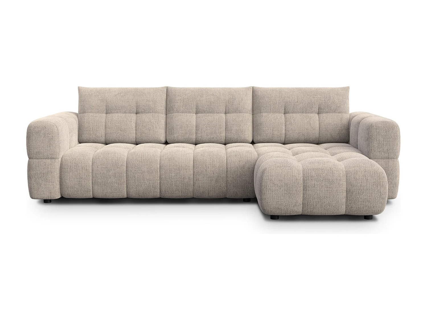 CLOUDI Ecksofa 4-Sitzer rechts, beige