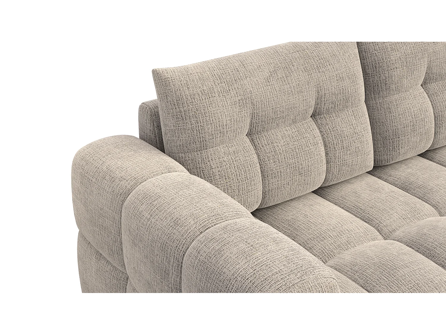 CLOUDI Ecksofa 4-Sitzer rechts, beige