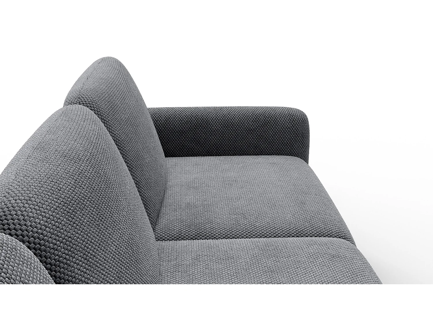 Ecksofa 4-Sitzer links FEBE, grau