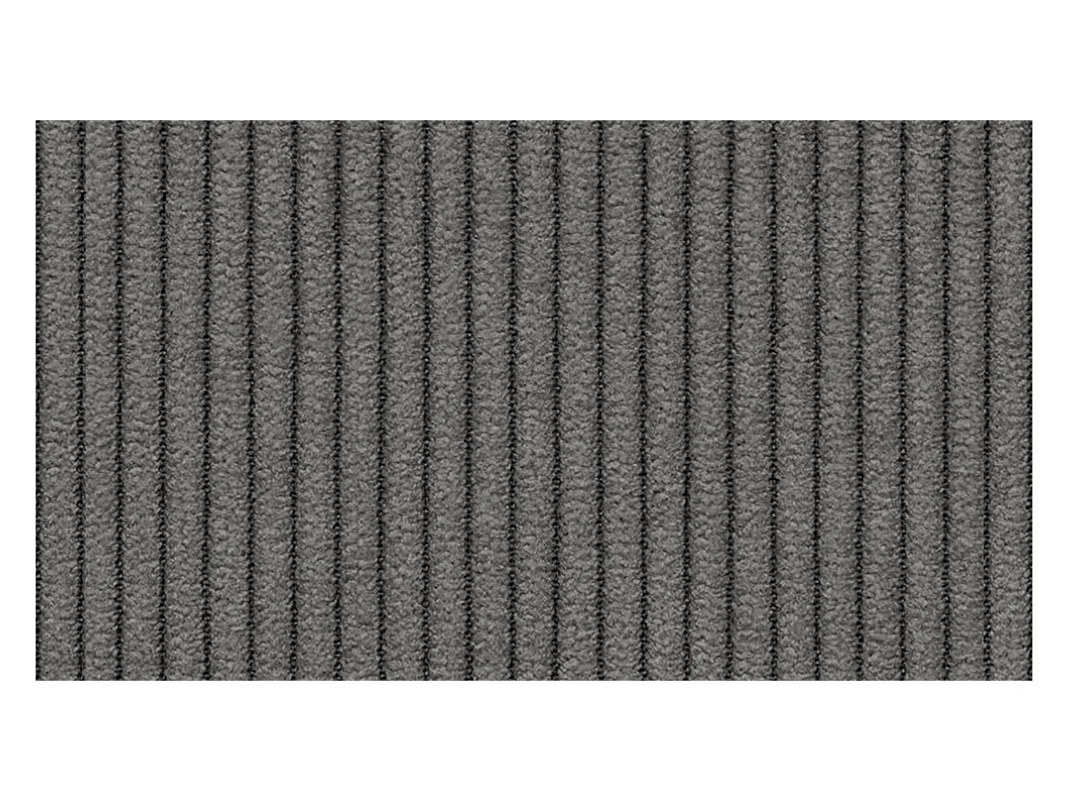 CANAPÉ D'ANGLE OLI 4 places, tissu gris foncé