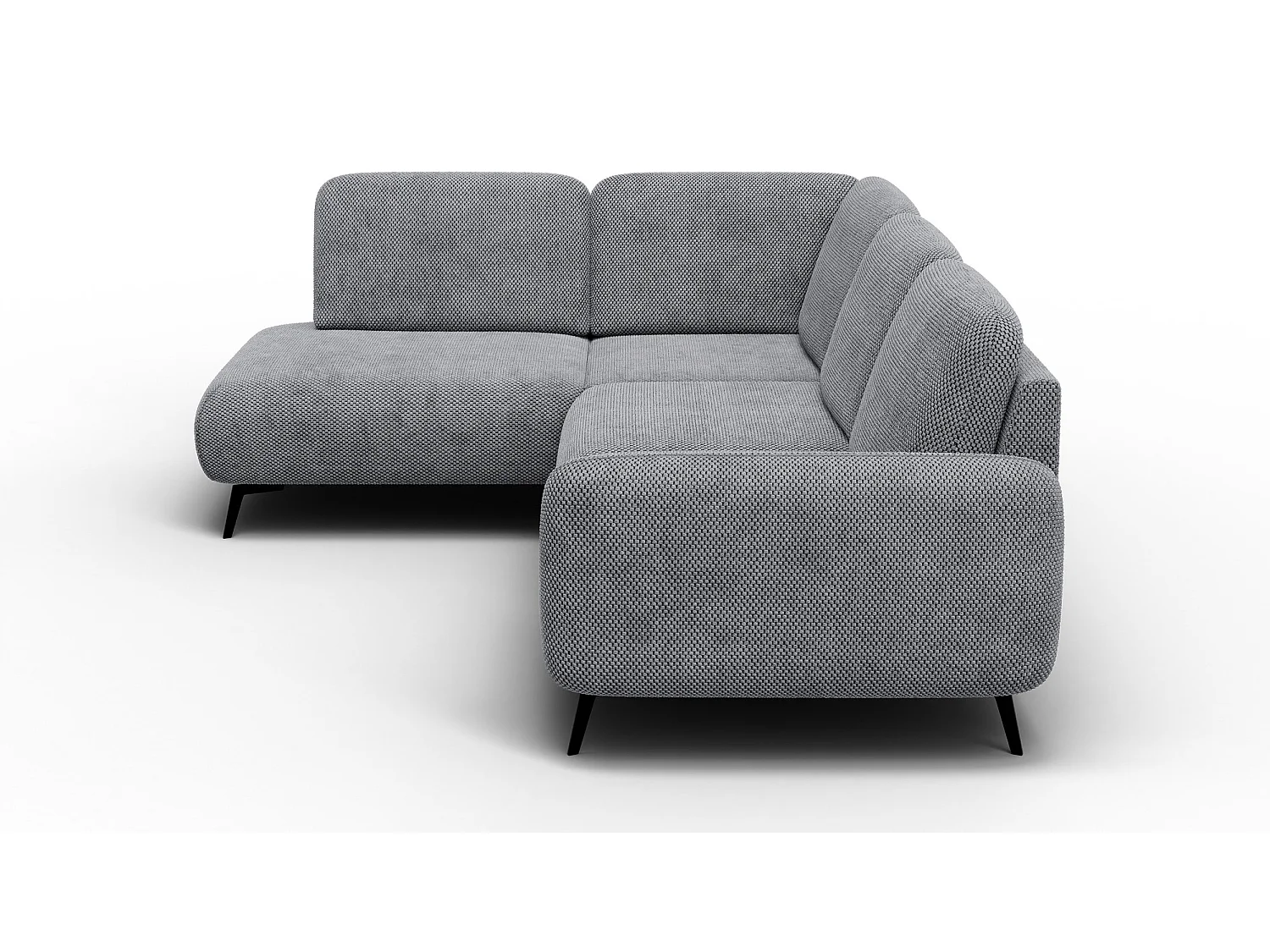 5-Sitzer-Ecksofa links FEBE, grau