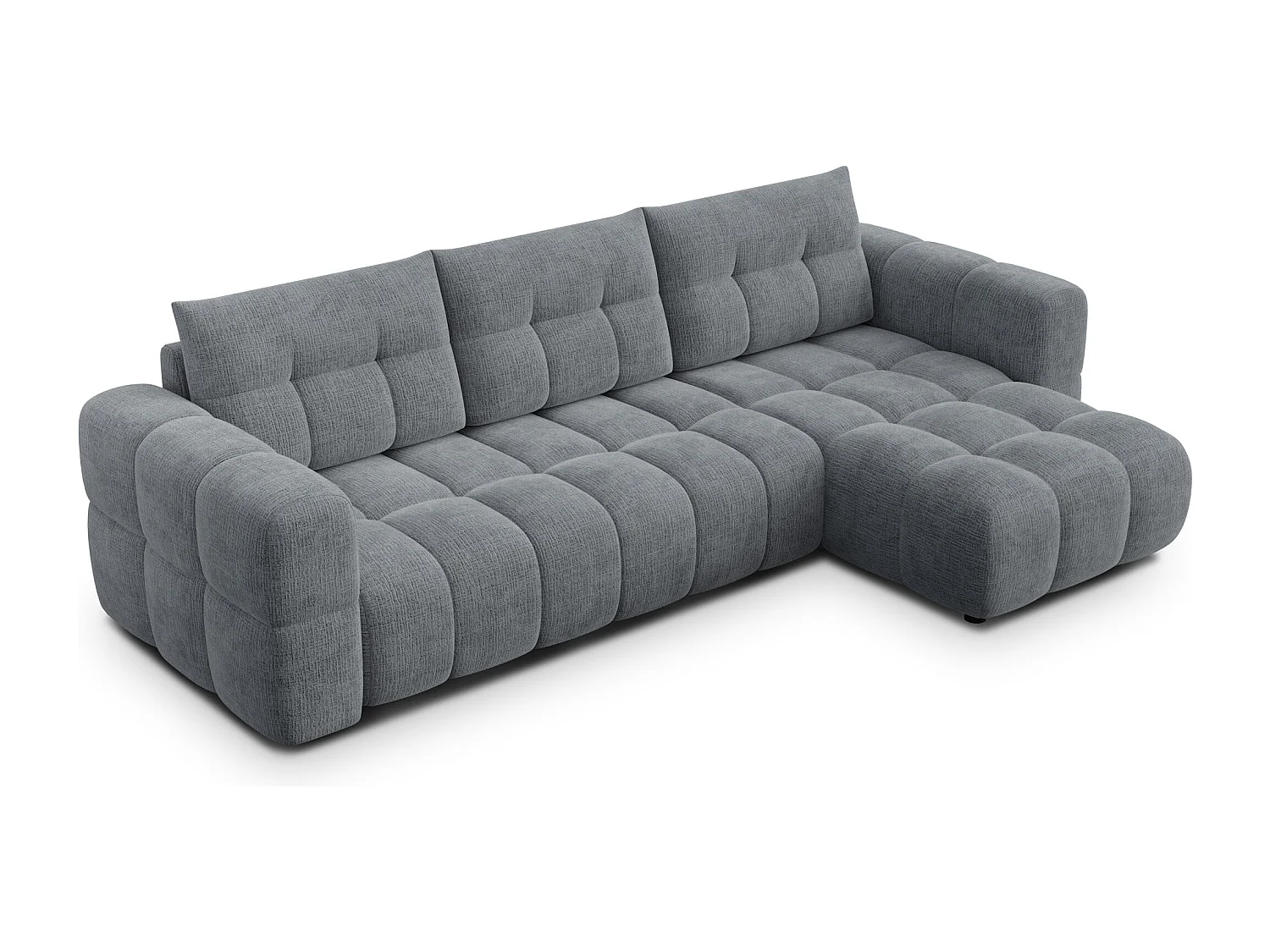 CLOUDI Ecksofa 4-Sitzer rechts, dunkelgrau